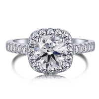 [Luckin Jewelry]Dazzling Resplendent Round Cut Wedding Ring