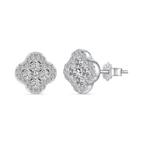 [Luckin Jewelry]Four-Leaf Clover Flower Shaped Earrings