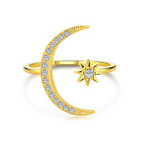 [Luckin Jewelry]Eternity Moon & Star Ring
