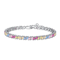 [Luckin Jewelry]Ornate Sparkling Multi Cut Party Bracelet