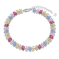 [Luckin Jewelry]Sparkling Exquisite Multi Cut Party Bracelet