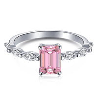 [Luckin Jewelry]1.0 Carat Dainty Resplendent Radiant Cut Daily Ring