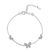 [Luckin Jewelry]Delicate Butterfly Pendant Bracelet