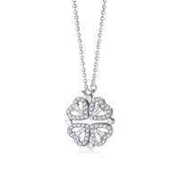 [Luckin Jewelry]Ornate Heart Cut Flower Shape Necklace