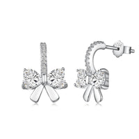[Luckin Jewelry]Exquisite Earrings With Heart-Shaped Bow Design