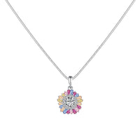 [Luckin Jewelry]Charming Flower Colorful Necklace