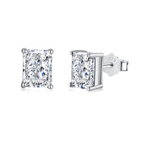 [Luckin Jewelry]Radiant Luxurious Princess Cut Daily Earrings