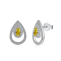 [Luckin Jewelry]Sparkling Delicate Water Drop Shape Daily Earrings