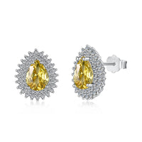 [Luckin Jewelry]Delicate Gorgeous Pear Cut Daily Earrings