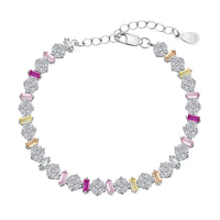 [Luckin Jewelry]Radiant Colorful Round Shape Daily Bracelet