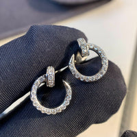 [Luckin Jewelry]JUSTE EARRINGS SILVER DIAMONDS