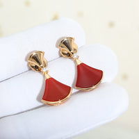 [Luckin Jewelry]DREAM Carnelian PINK GOLD EARRINGS