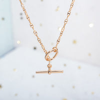 [Luckin Jewelry]ECHAPPEE NECKLACE PINK GOLD