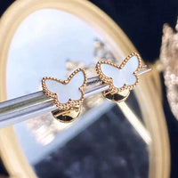 [Luckin Jewelry]SWEET BUTTERFLY MOP EARSTUDS