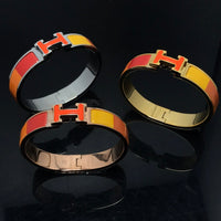 [Luckin Jewelry]H BRACELET ORANGE RAINBOW CERAMIC