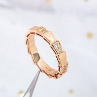 [Luckin Jewelry]SERPENTI RING PINK GOLD  3MM