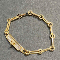 [Luckin Jewelry]CHAINE BRACELET SMALL MODEL DIAMOND