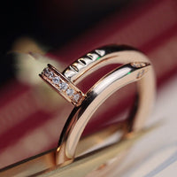 [Luckin Jewelry]JUSTE RING 2.65MM PINK GOLD DIAMOND
