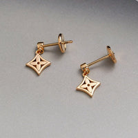 [Luckin Jewelry]STAR EARRINGS GOLD
