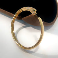 [Luckin Jewelry]PANTHERE GOLD DIAMOND OPEN BRACELET
