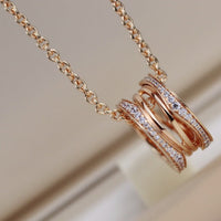 [Luckin Jewelry]ZERO 1 PINK GOLD NECKLACE