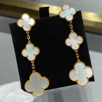 [Luckin Jewelry]CLOVER MOP 3 MOTIFS GOLD EARRINGS