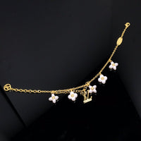 [Luckin Jewelry]LOGO 6 MOTIF STAR AND SUN GOLD BRACELET