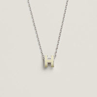 [Luckin Jewelry]HM CLIC YELLOW ENAMEL GOLD NECKLACE