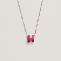 [Luckin Jewelry]H NECKLACE PINK