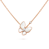 [Luckin Jewelry]BUTTERFLY MOP DIAMOND NECKLACE