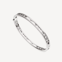 [Luckin Jewelry]ZERO 1 SPIRAL LOGO SILVER BRACELET
