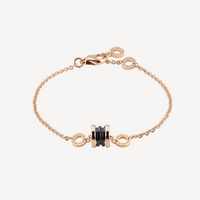 [Luckin Jewelry]ZERO 1 SOFT PINK GOLD AND BLACK CERAMIC BRACELET