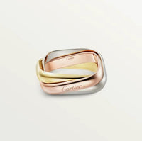 [Luckin Jewelry]TRINITY RING GOLD PINK GOLD SILVER