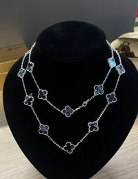 [Luckin Jewelry]CLOVER 20 MOTIFS BIDE STONE NECKLACE