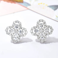 [Luckin Jewelry]LOOP EARRINGS FULL MOTIF DIAMOND 16MM