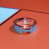 [Luckin Jewelry]H RING FULL DIAMOND