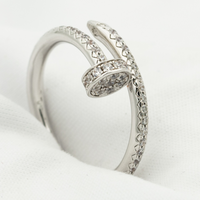 [Luckin Jewelry]JUSTE RING 1.8MM SILVER DIAMONDS