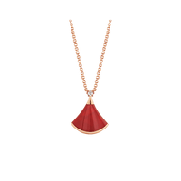 [Luckin Jewelry]DREAM NECKLACE CARNELIAN 1 DIAMOND