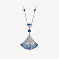 [Luckin Jewelry]DREAM NECKLACE AGATE SILVER DIAMOND