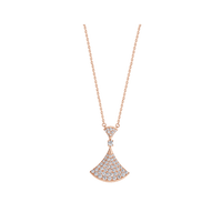 [Luckin Jewelry]DREAM NECKLACE PINK GOLD FULL DIAMOND