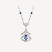 [Luckin Jewelry]DREAM NECKLACE AGATE DIAMOND SILVER