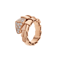 [Luckin Jewelry]SERPENTI RING PINK GOLD DIAMOND