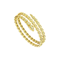 [Luckin Jewelry]SERPENTI BRACELET GOLD DIAMOND DOUBLE ROW
