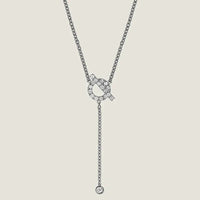 [Luckin Jewelry]FINESSE SILVER DIAMOND NECKLACE