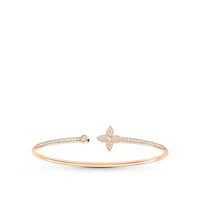 [Luckin Jewelry]IDYLLE PINK GOLD OPEN BRACELET DIAMOND PAVED