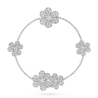 [Luckin Jewelry]FRIVOLE SILVER 5 FLOWERS BRACELET
