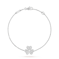 [Luckin Jewelry]FRIVOLE SILVER FLOWER DIAMOND BRACELET