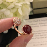 [Luckin Jewelry]PERLEE COULEURS DIAMOND ROSE GOLD BETWEEN THE FINGER RING